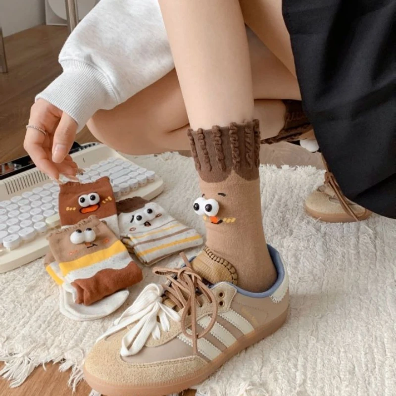 2/4 пары забавных носков, женские милые хлопковые носки средней длины, эстетические забавные кавайные носки с круглым вырезом на весну и лето
2/4 пары забавных носков, женские милые хлопковые носки средней длины, эстетические забавные кавайные носки с круглым вырезом на весну и лето