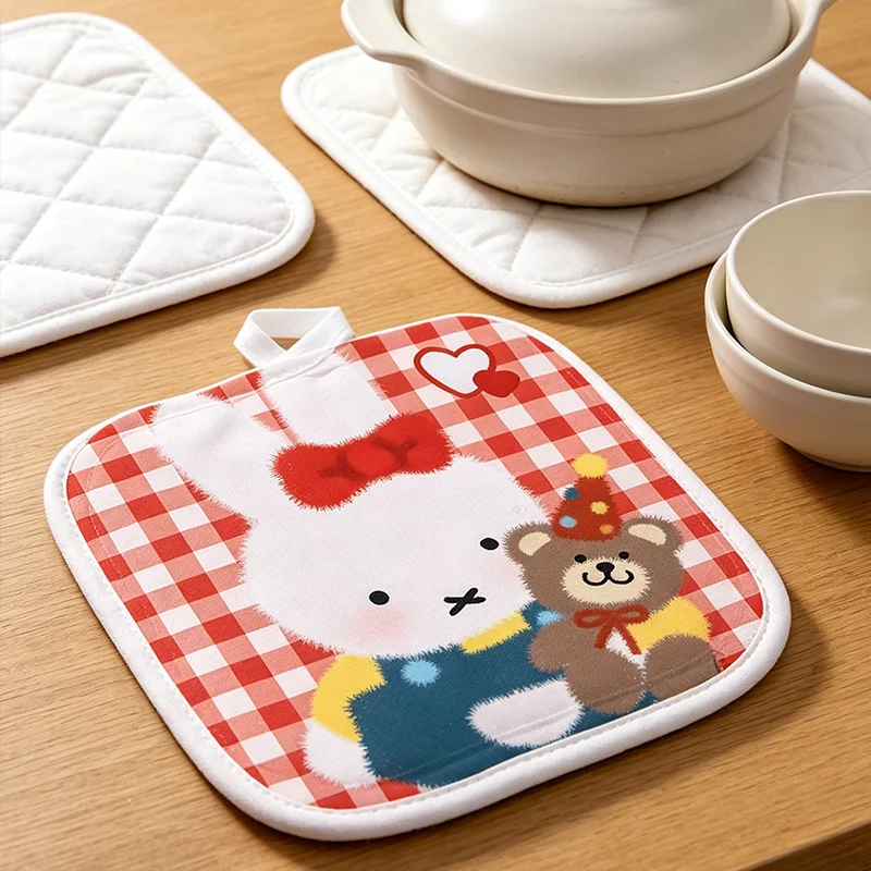 Miffys Heat Insulation Pad Cartoon Square Single-sided Table Mat Women Men Family Tableware Resistant Hot Protective Pads Gifts
Miffys Heat Insulation Pad Cartoon Square Single-sided Table Mat Women Men Family Tableware Resistant Hot Protective Pads Gifts