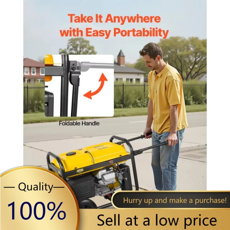 9625W Peak Watt Home Generator, Backup Generators for Home with Foldable Handle, Electric Start, Gas Powered, CO Sensor
9625W Peak Watt Home Generator, Backup Generators for Home with Foldable Handle, Electric Start, Gas Powered, CO Sensor