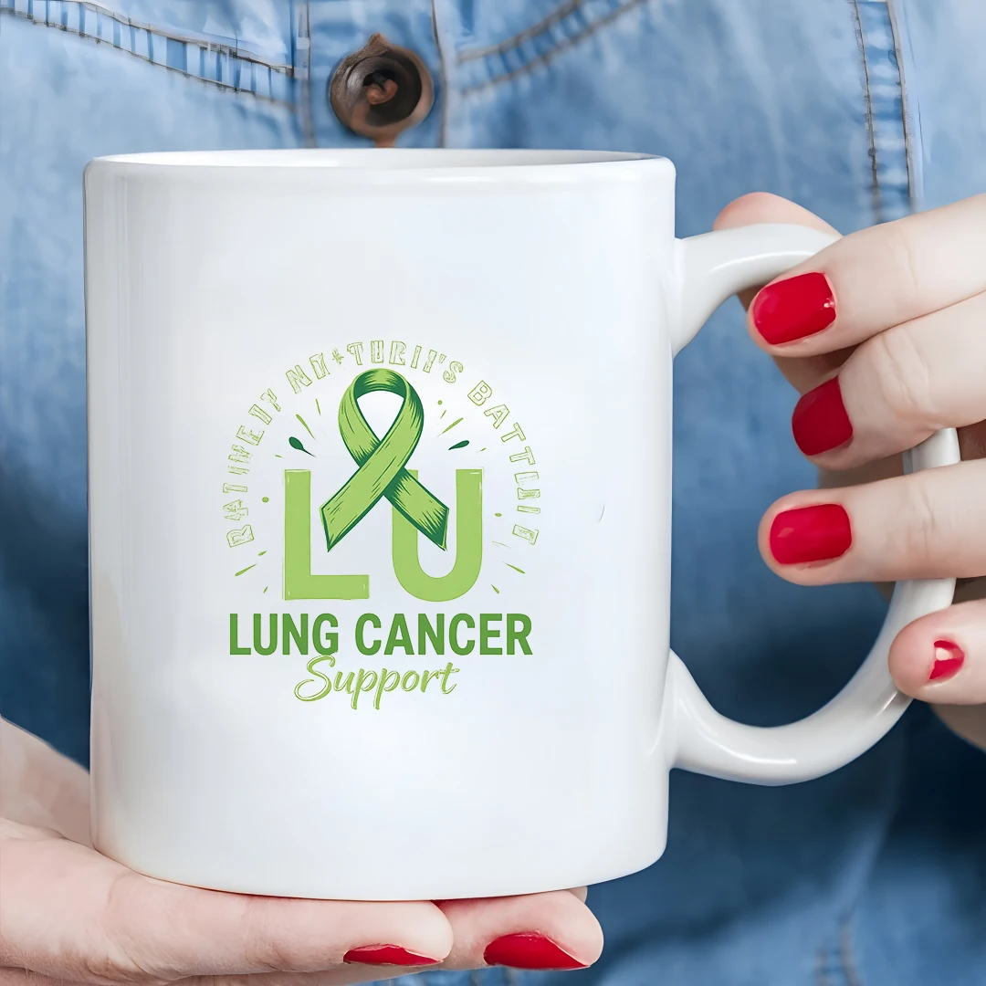 Green Ribbon Mug BATTLE Lung Cancer Support 11OZ Kids Cold & Hot Beverage Cup Christmas Family Office Gift Cup
Green Ribbon Mug BATTLE Lung Cancer Support 11OZ Kids Cold & Hot Beverage Cup Christmas Family Office Gift Cup
