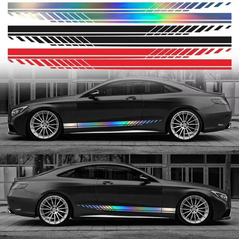 3items Car body decorative stickers decal Car Side Skirt Sticker Reflective Colorful Sticker
3items Car body decorative stickers decal Car Side Skirt Sticker Reflective Colorful Sticker