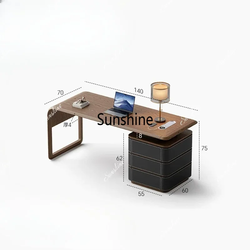 Italian minimalist study home desk premium walnut writing desk
Italian minimalist study home desk premium walnut writing desk