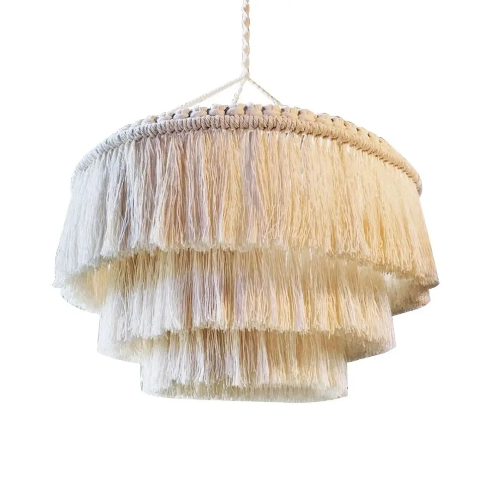 Handwoven Woven Tapestry Lampshade Exquisite Rustic Macrame Tassel Lamp Shade Vintage Classic Hanging Light Cover Home Bedroom
Handwoven Woven Tapestry Lampshade Exquisite Rustic Macrame Tassel Lamp Shade Vintage Classic Hanging Light Cover Home Bedroom