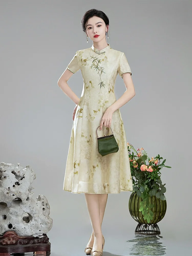 Xiu Guan Tang Bamboo 2025 Summer New Chinese Sle National Trend Embroidery Flower Retro Women's Modified Slim Dr
Xiu Guan Tang Bamboo 2025 Summer New Chinese Sle National Trend Embroidery Flower Retro Women's Modified Slim Dr