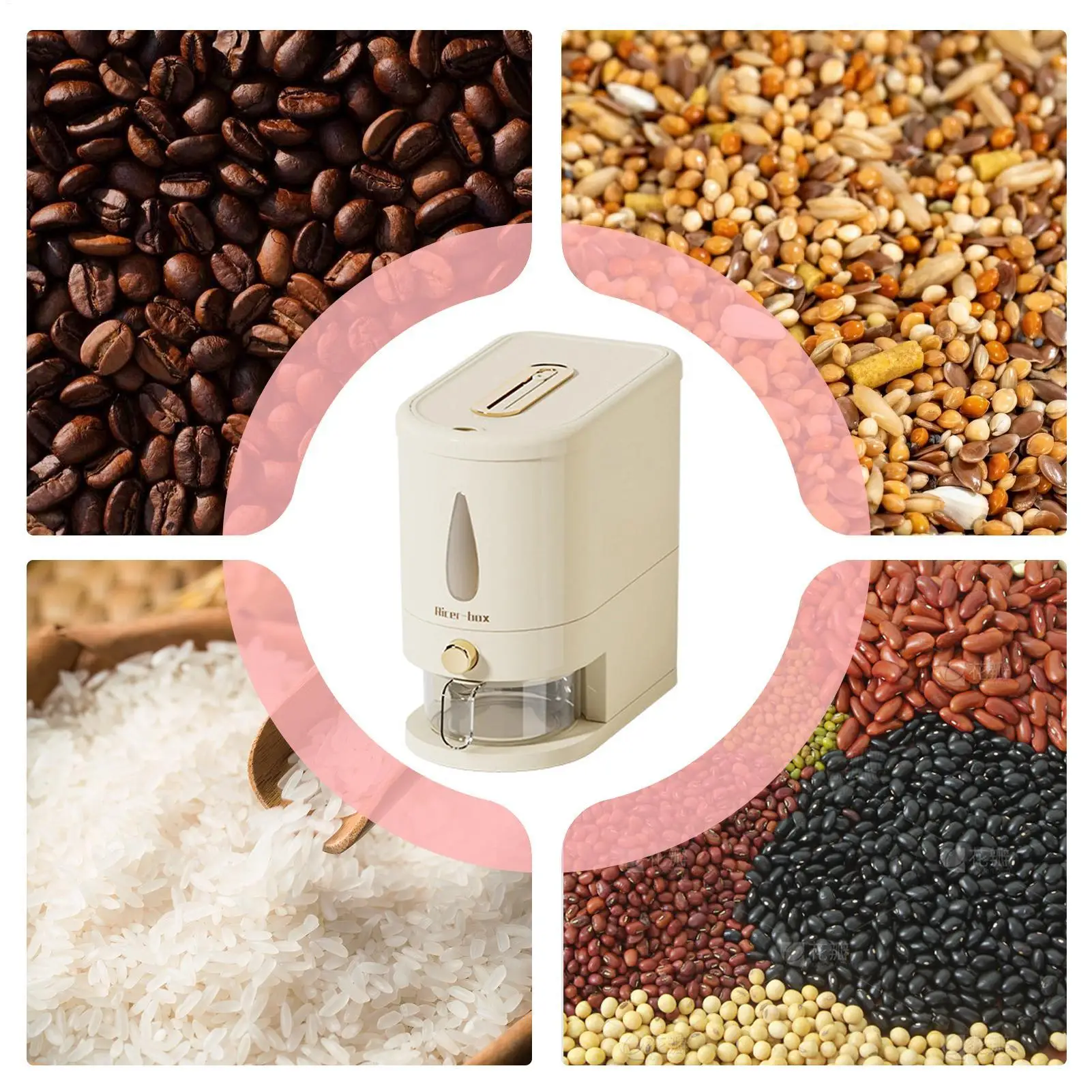 Rice Storage Container 5kg Capacity Airtight Bin Cereal Container With Measuring Cup For Rice Grain Oatmeal Soybean Corn Cereal
Rice Storage Container 5kg Capacity Airtight Bin Cereal Container With Measuring Cup For Rice Grain Oatmeal Soybean Corn Cereal