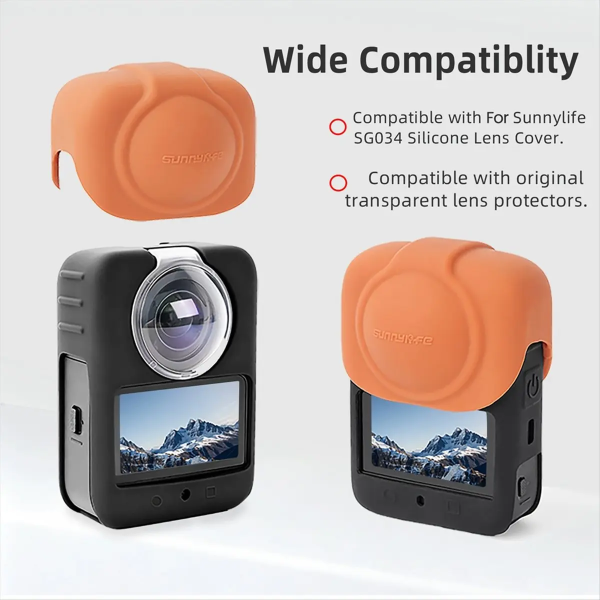 M05K SUNNYLIFE for DJI OSMO 360 Silicone Case Lens Cover Waterproof Anti Fall Wear-Resistant Panoramic Camera Accessories B
M05K SUNNYLIFE for DJI OSMO 360 Silicone Case Lens Cover Waterproof Anti Fall Wear-Resistant Panoramic Camera Accessories B