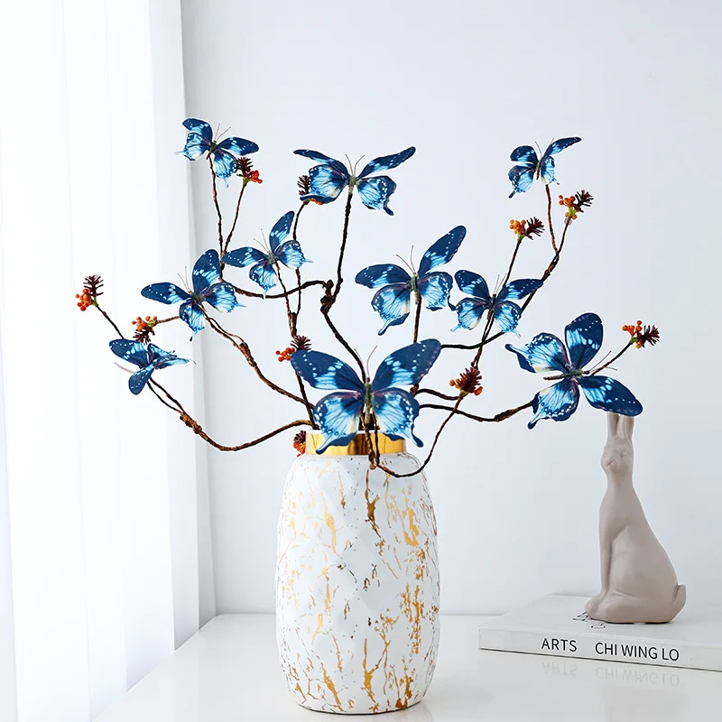 Creative Butterfly Flower Branch, Fake Bouquet, Photography Props, Living Room, Dining Table, Simulation Flore, Home Wedding
Creative Butterfly Flower Branch, Fake Bouquet, Photography Props, Living Room, Dining Table, Simulation Flore, Home Wedding