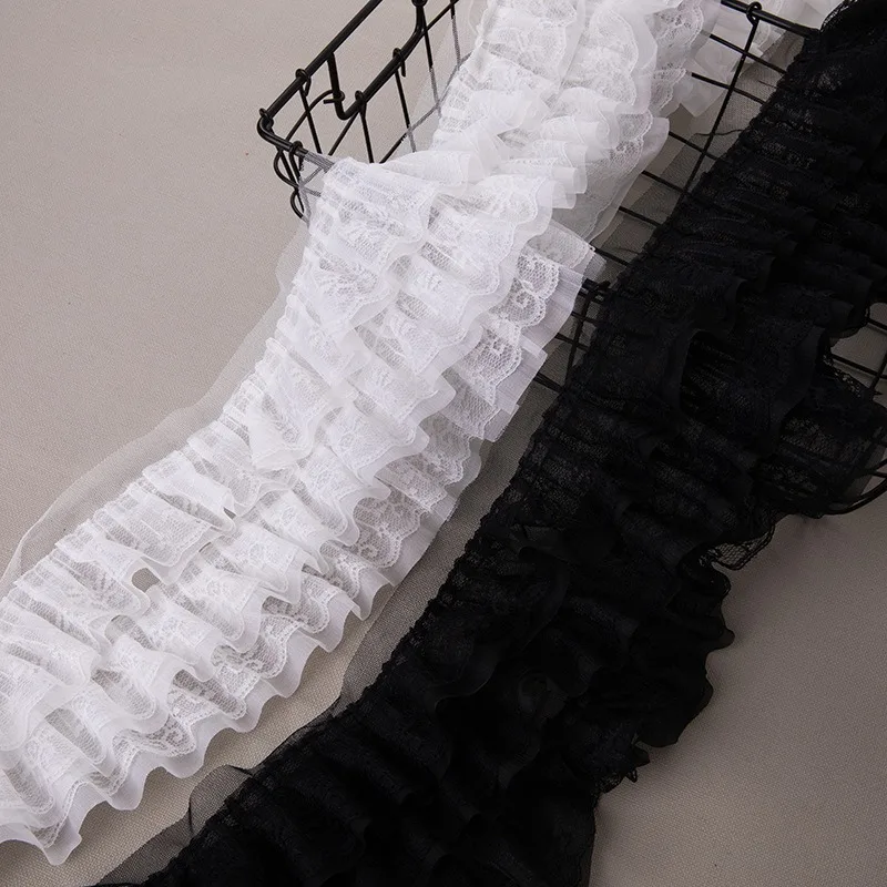 Soft Chiffon & Lace Lace Trim, 13cm Wide for Clothing DIY, Shoes, Sleeves, Kids Wear, Home Decor (20m Roll, Black/Ivory)
Soft Chiffon & Lace Lace Trim, 13cm Wide for Clothing DIY, Shoes, Sleeves, Kids Wear, Home Decor (20m Roll, Black/Ivory)