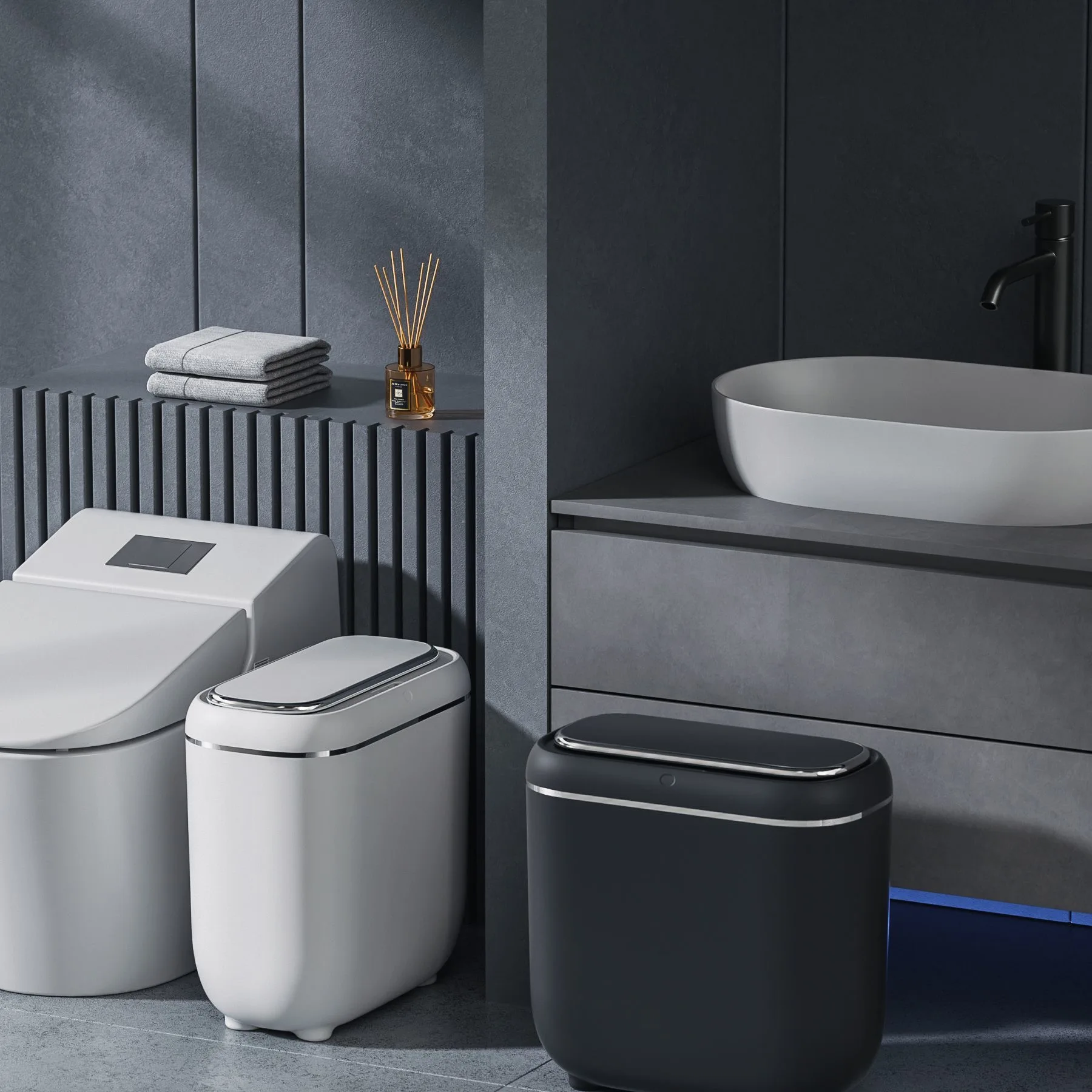 Smart Garbage Can Automatic Sensor Garbage Can for Bathroom Kitchen Tolilet Narrow Touchless Trash Bin with Lid
Smart Garbage Can Automatic Sensor Garbage Can for Bathroom Kitchen Tolilet Narrow Touchless Trash Bin with Lid