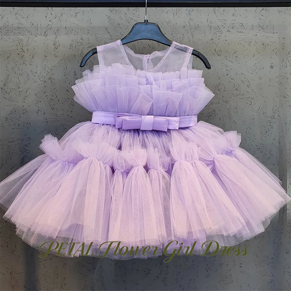 Petal Pastel Lavender Lilac Flower Girl Dress Round Neck Kids Birthday Party Dress Sleeveless with Bow Tutu Fluffy Prom Gown
Petal Pastel Lavender Lilac Flower Girl Dress Round Neck Kids Birthday Party Dress Sleeveless with Bow Tutu Fluffy Prom Gown