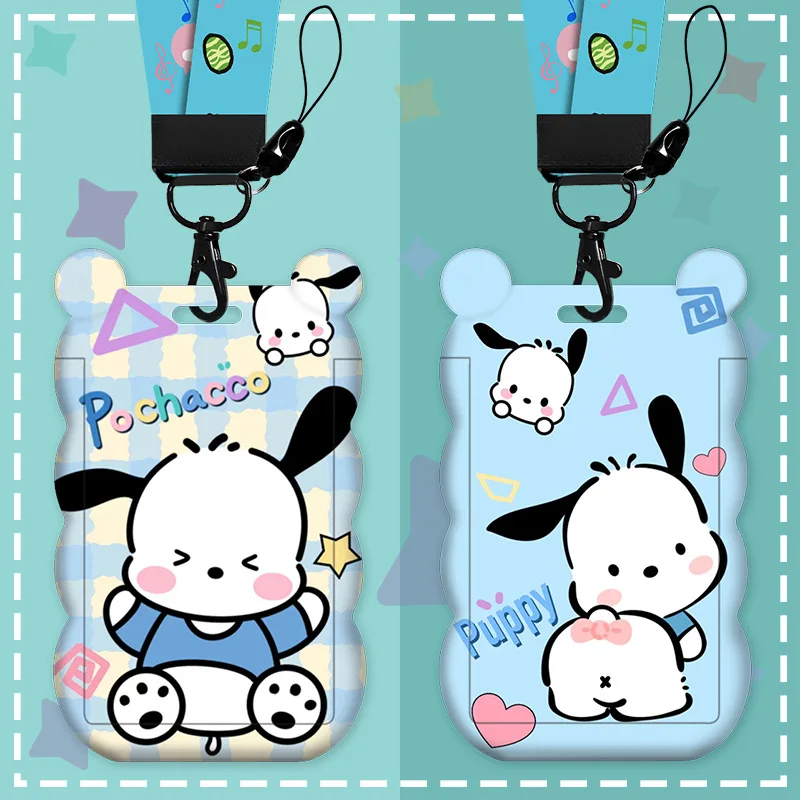Sanrio Cartoon Cute Pochacco ID Card Case Hanging Keychain Work Card Holder Children Student Campus Bus Card Cover
Sanrio Cartoon Cute Pochacco ID Card Case Hanging Keychain Work Card Holder Children Student Campus Bus Card Cover