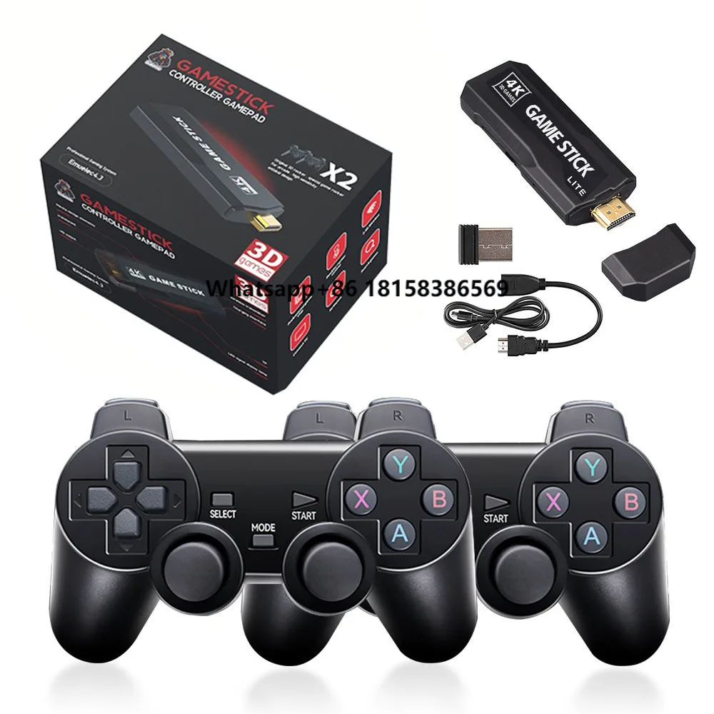 X2 Plus 128G 40000+ Game GD10 4K Game Stick 3D HD Retro Video Game Console Wireless Controller TV Emulator for Christmas Gift
X2 Plus 128G 40000+ Game GD10 4K Game Stick 3D HD Retro Video Game Console Wireless Controller TV Emulator for Christmas Gift