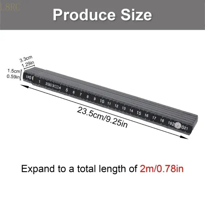 L8RC Compact 2m Foldable Measuring Tool Folding Ruler With Sturdy Metal Rivets For Professional And DIY Projects
L8RC Compact 2m Foldable Measuring Tool Folding Ruler With Sturdy Metal Rivets For Professional And DIY Projects