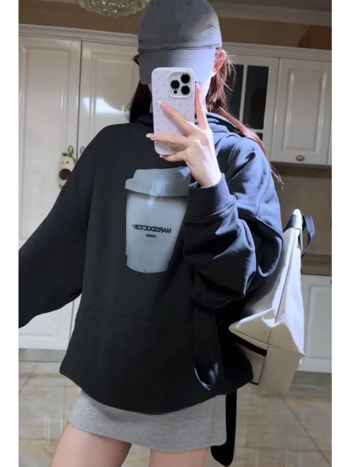 Bla Hooded Print Sweatirt Women's College Sle Oversize Winter Top Polyester Fiber Long Sve Mid-Length Korean Version
Bla Hooded Print Sweatirt Women's College Sle Oversize Winter Top Polyester Fiber Long Sve Mid-Length Korean Version