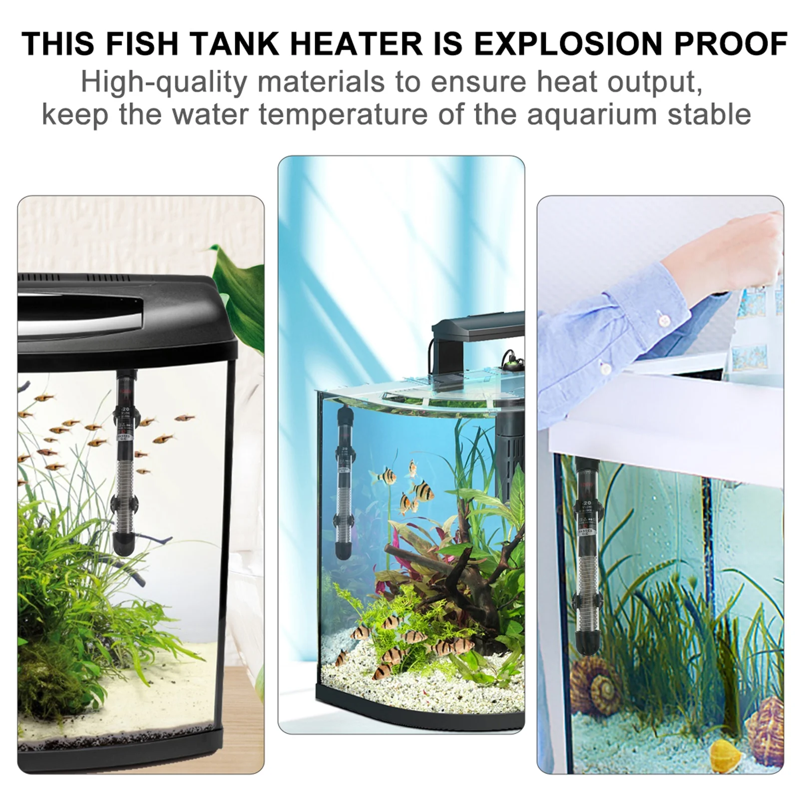 Fish Tank Heater Aquariums Heater Adjustable Temperature 20- Explosion Proof Safe Easy Install Eu Plug 
Fish Tank Heater Aquariums Heater Adjustable Temperature 20- Explosion Proof Safe Easy Install Eu Plug