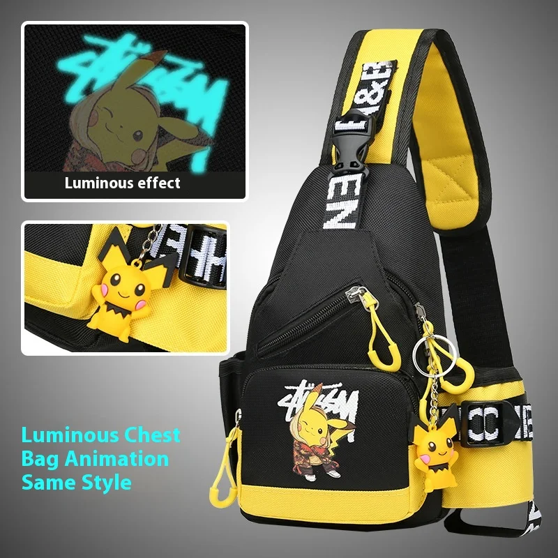 Pokemon Pikachu Children's Shoulder Glowin Bag Men and Women Chest Canvas Youth Sports Crossbody Bag Handbag Chest Belt Waist
Pokemon Pikachu Children's Shoulder Glowin Bag Men and Women Chest Canvas Youth Sports Crossbody Bag Handbag Chest Belt Waist