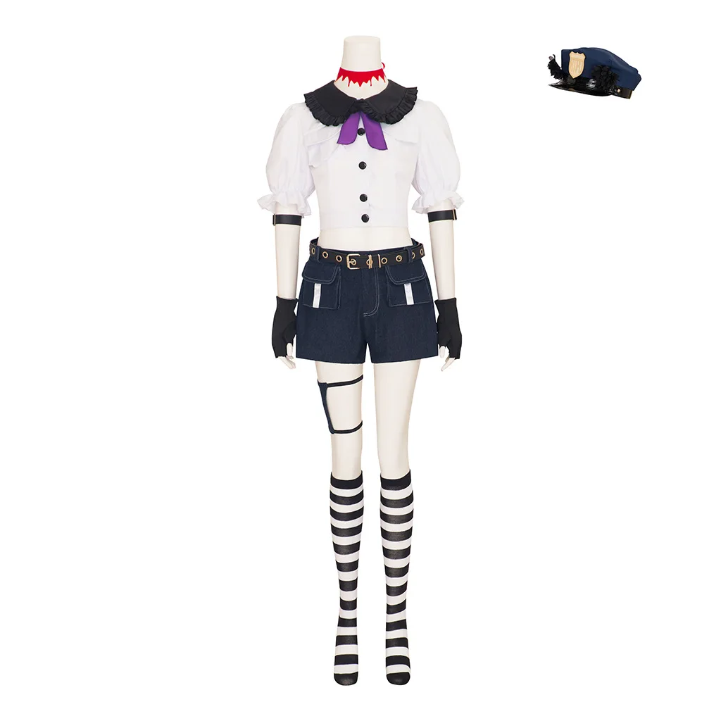 Panty & Stocking Stocking Cosplay Outfit - Cowgirl Police Uniform with Hat, Socks & Gloves for Halloween & Cosplay Parties
Panty & Stocking Stocking Cosplay Outfit - Cowgirl Police Uniform with Hat, Socks & Gloves for Halloween & Cosplay Parties