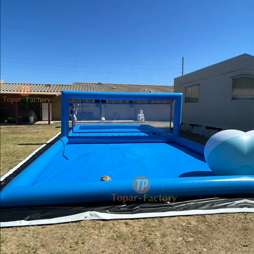 Topar Commercial Swimming Pool Set Water Game Inflatable Volleyball Court Pool With Net
Topar Commercial Swimming Pool Set Water Game Inflatable Volleyball Court Pool With Net