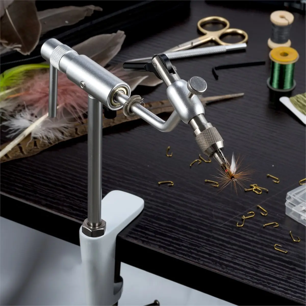 New Electronics 360° Rotary Fly Tying Vise with Sturdy Base, Premium Aluminum Adjustable Fly Tying Tool Rotary Bench Vise
New Electronics 360° Rotary Fly Tying Vise with Sturdy Base, Premium Aluminum Adjustable Fly Tying Tool Rotary Bench Vise