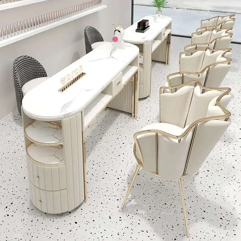 Stores Display Nail Tables Luxury Nordic Cute Makeup Modern Nail Tables Salon Minimalist Craft Nageltisch Commercial Furniture
Stores Display Nail Tables Luxury Nordic Cute Makeup Modern Nail Tables Salon Minimalist Craft Nageltisch Commercial Furniture