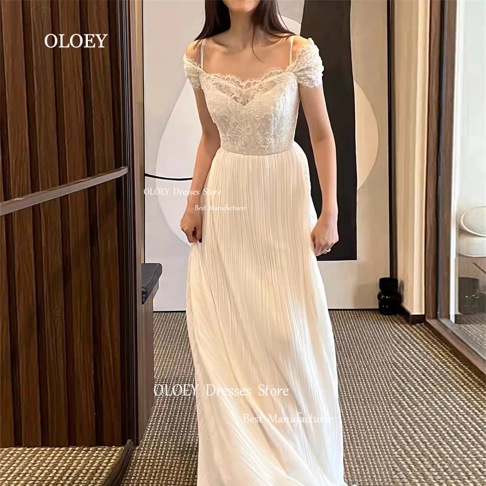OLOEY Simple Ivory Wedding Dresses Korea Photoshoot Pleated Satin Lace Sweetheart Bridal Gowns Corset Floor Length Short Sleeve
OLOEY Simple Ivory Wedding Dresses Korea Photoshoot Pleated Satin Lace Sweetheart Bridal Gowns Corset Floor Length Short Sleeve