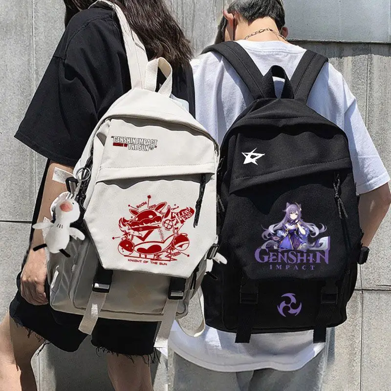 Anime 2021 New Double Shoulder Genshin Impact Peripheral Bag Boys Girls, Fashionable Travel Backpack For Middle And Pri 
Anime 2021 New Double Shoulder Genshin Impact Peripheral Bag Boys Girls, Fashionable Travel Backpack For Middle And Pri
