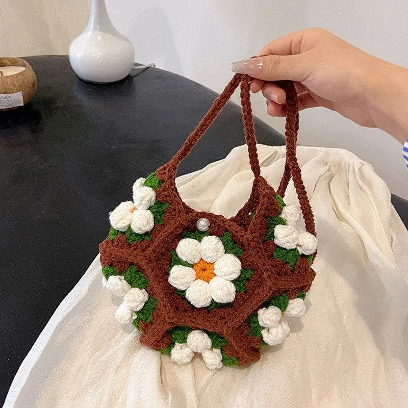 Весна 2024, женская сумка через плечо ручной вязки, простой милый цветочный дизайн, вязаная крючком шерстяная сумка, мягкий полиэстер, застежка-молния
Весна 2024, женская сумка через плечо ручной вязки, простой милый цветочный дизайн, вязаная крючком шерстяная сумка, мягкий полиэстер, застежка-молния