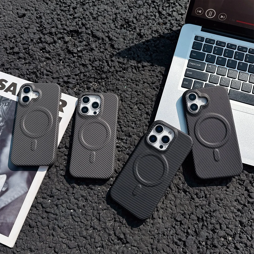 Luxury Trendy Fashion Kevlar Carbon Fiber Magsafe Case For iPhone 16 15 14 13 12 Pro Max Magnetic Wireless Charging Bumper Cover
Luxury Trendy Fashion Kevlar Carbon Fiber Magsafe Case For iPhone 16 15 14 13 12 Pro Max Magnetic Wireless Charging Bumper Cover