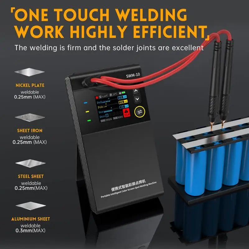 Small Welder Compact Welding Tool With LCD Screen Portable Welding Equipment For Jewelry Repair And Battery Plate Maintenance
Small Welder Compact Welding Tool With LCD Screen Portable Welding Equipment For Jewelry Repair And Battery Plate Maintenance