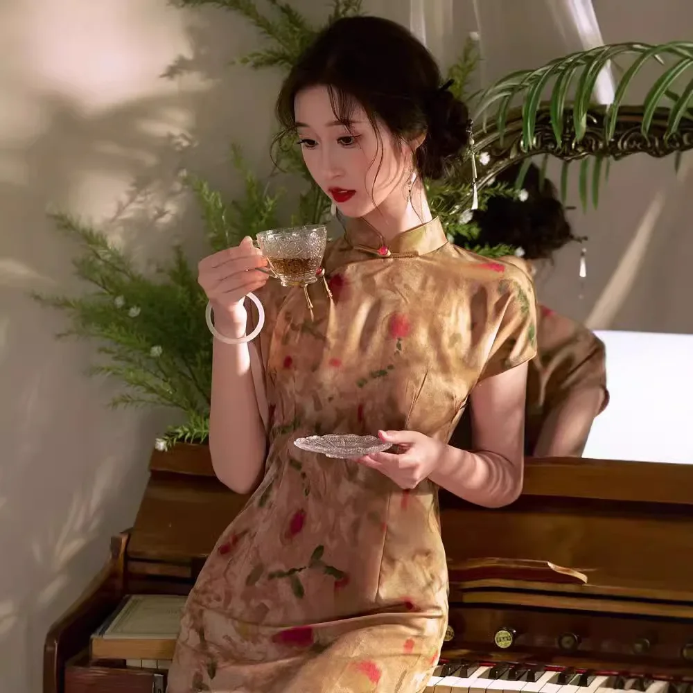 Yourqipao Chinese Tradtional Cheongsam 2024 New Improved Qipao Long Evening Dress For Women
Yourqipao Chinese Tradtional Cheongsam 2024 New Improved Qipao Long Evening Dress For Women