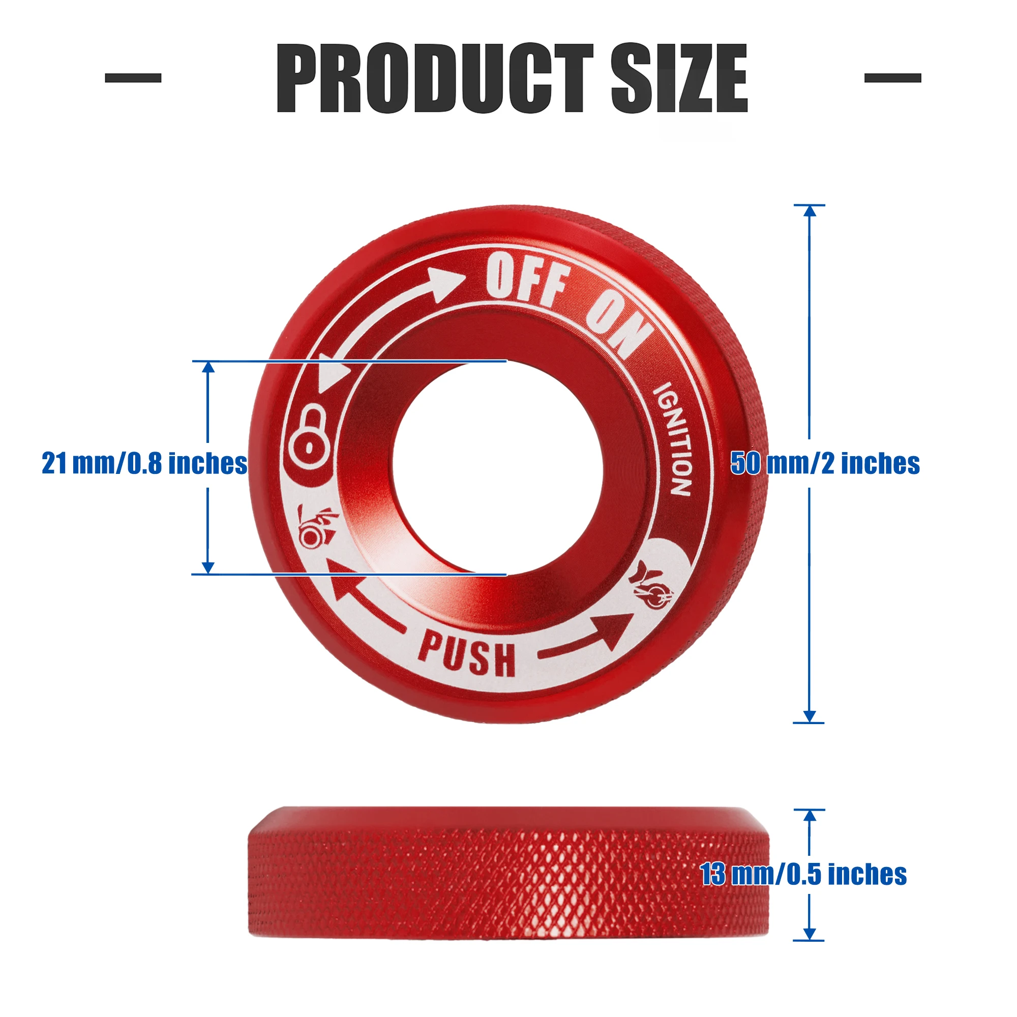 Precision-Crafted Red Aluminum Ignition Key Switch Cover The Finishing Touch & Protective Start Lock Cap for Can Am Spyder F3
Precision-Crafted Red Aluminum Ignition Key Switch Cover The Finishing Touch & Protective Start Lock Cap for Can Am Spyder F3