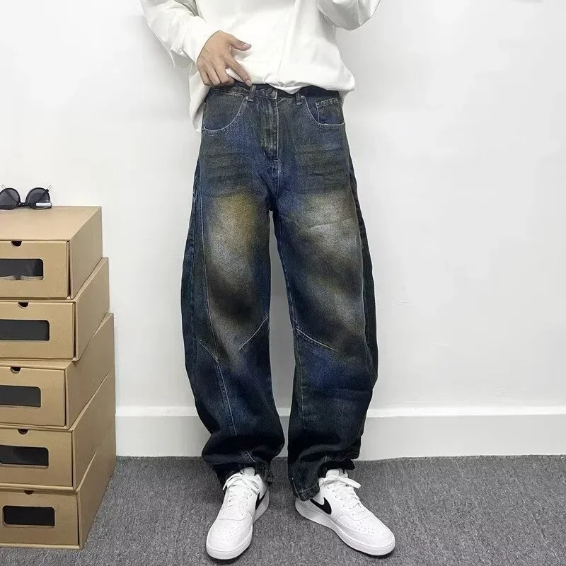 Autumn Hip Hop Graffiti Painted Baggy Jeans Men's Y2K Streetwear Wide Leg Denim Pants Punk Fashion Distressed Gradient Jean
Autumn Hip Hop Graffiti Painted Baggy Jeans Men's Y2K Streetwear Wide Leg Denim Pants Punk Fashion Distressed Gradient Jean