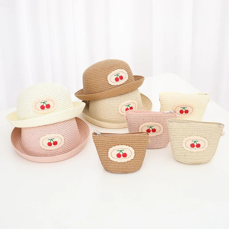 Summertime Children Cherry 2 Pcs Straw Hat and Shoulder Bag Girls Outdoor Beach Cap Cute Bow Travel Beach Sun Hat Crossbody Bag
Summertime Children Cherry 2 Pcs Straw Hat and Shoulder Bag Girls Outdoor Beach Cap Cute Bow Travel Beach Sun Hat Crossbody Bag