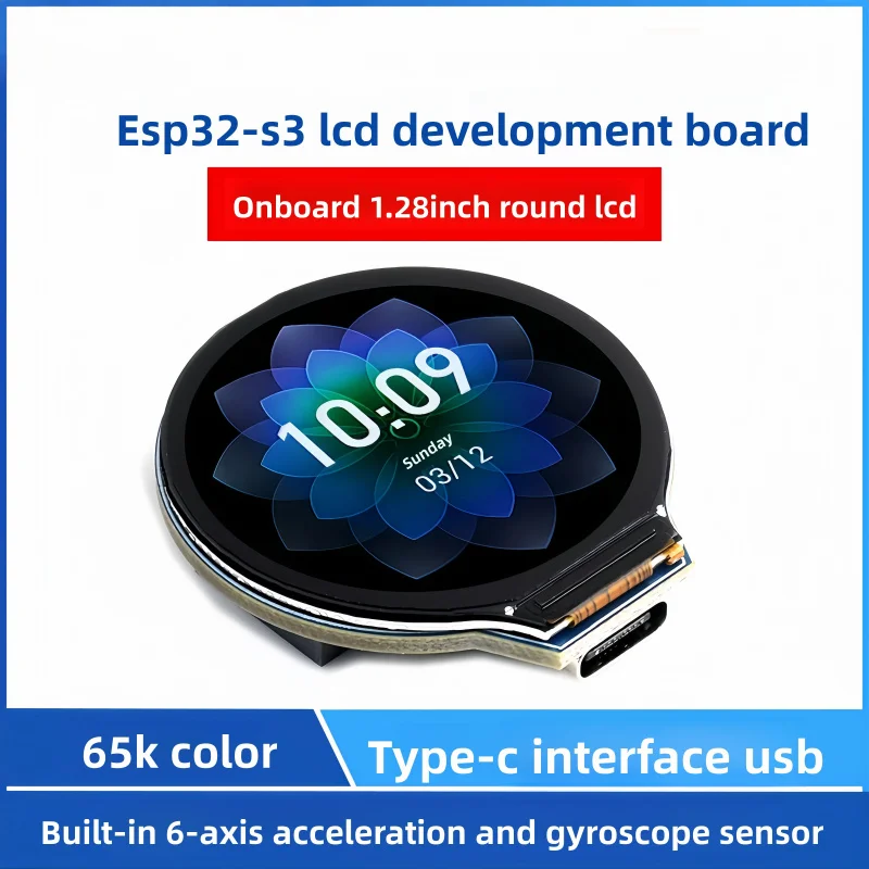 Waveshare ESP32-S3 1.28-Inch Touch Screen Circular Display Development Board GC9A01 Dual Core 65K Color Support WiFi/Bluetooth
Waveshare ESP32-S3 1.28-Inch Touch Screen Circular Display Development Board GC9A01 Dual Core 65K Color Support WiFi/Bluetooth