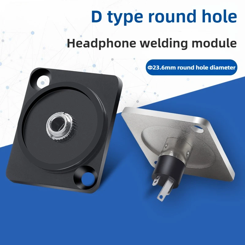 Quick 3.5 earphone interface panel adapter mother round connector 86 socket D type module
Quick 3.5 earphone interface panel adapter mother round connector 86 socket D type module