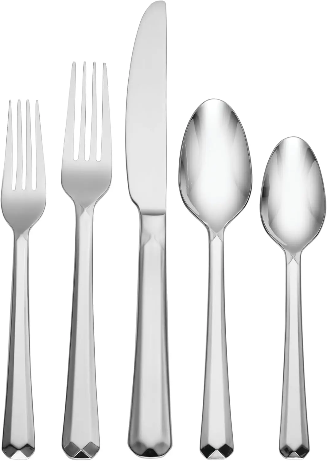 65-Piece Stainless Steel Flatware Set for 12, Mirror Finish, Dishwasher Safe
65-Piece Stainless Steel Flatware Set for 12, Mirror Finish, Dishwasher Safe