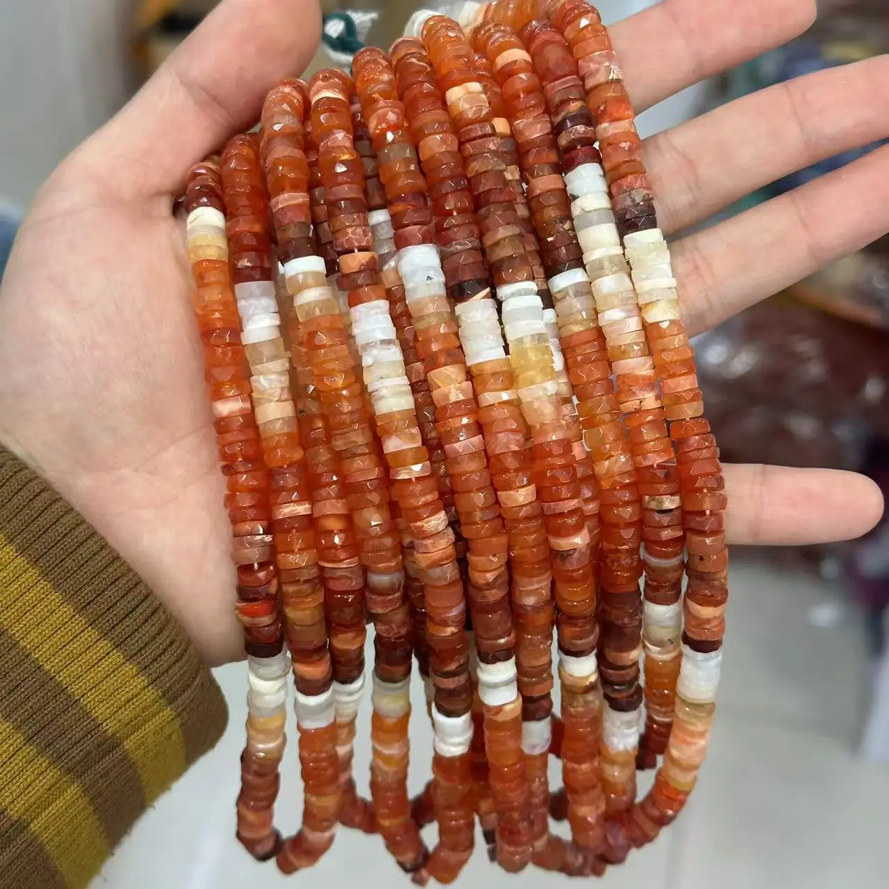 loose beads Fire Opal roundelle faceted 5mm 6mm 7mm gradient color nature for DIY making jewelry necklace 38cm FPPJ wholesale
loose beads Fire Opal roundelle faceted 5mm 6mm 7mm gradient color nature for DIY making jewelry necklace 38cm FPPJ wholesale