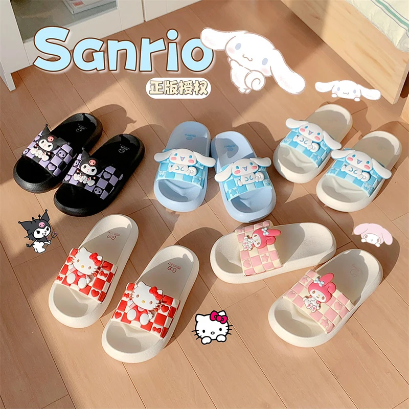 Anime Sanrio Hellokitty Fashion Slippers Women Korean Style Soft Flat Shoes Cartoon Kuromi Melody Cinnamoroll Sweet Sandals Gift
Anime Sanrio Hellokitty Fashion Slippers Women Korean Style Soft Flat Shoes Cartoon Kuromi Melody Cinnamoroll Sweet Sandals Gift