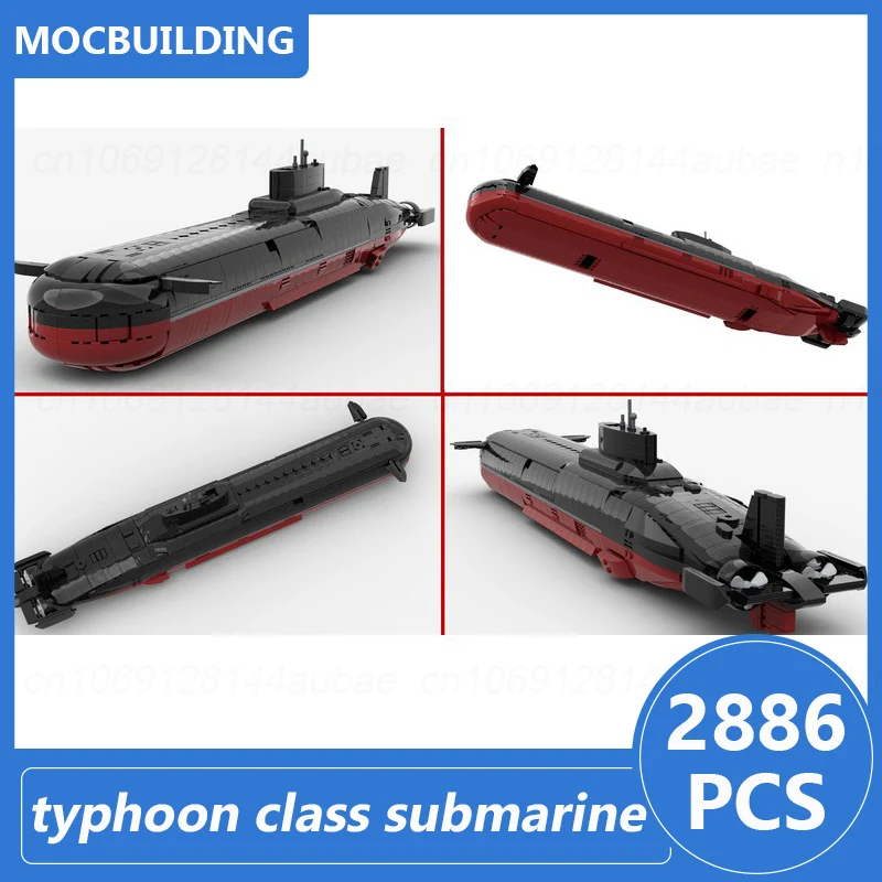 Подводная лодка класса Typhoon, масштаб 1:260, строительные блоки Moc, сделай сам, сборка кирпичей, транспортная коллекция игрушек, подарки, 2886 шт. 
Подводная лодка класса Typhoon, масштаб 1:260, строительные блоки Moc, сделай сам, сборка кирпичей, транспортная коллекция игрушек, подарки, 2886 шт.