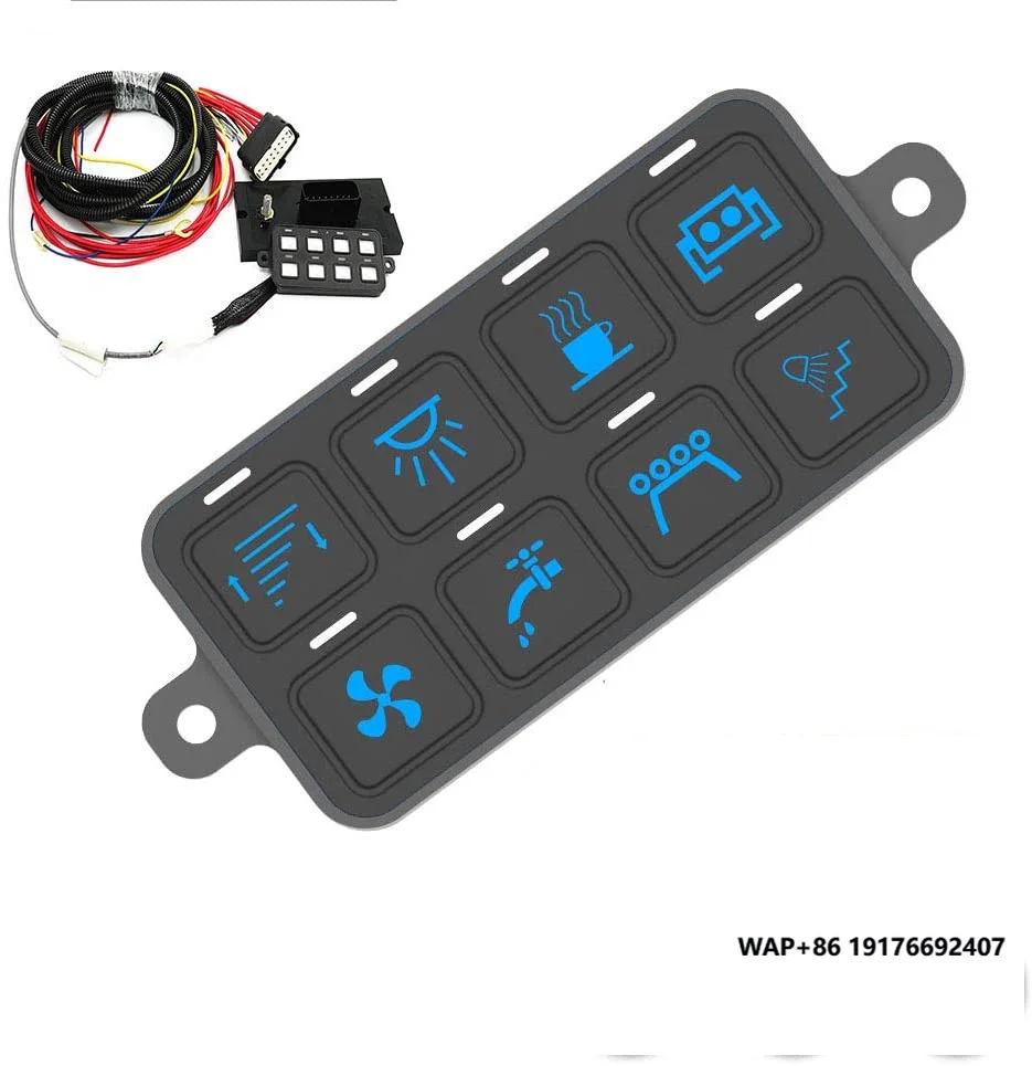 DaierTek DC 12V 8 Gang Universal Switch Controller Panel Electronic Relays Waterproof LED Switch Panel Control Auto Relay System
DaierTek DC 12V 8 Gang Universal Switch Controller Panel Electronic Relays Waterproof LED Switch Panel Control Auto Relay System