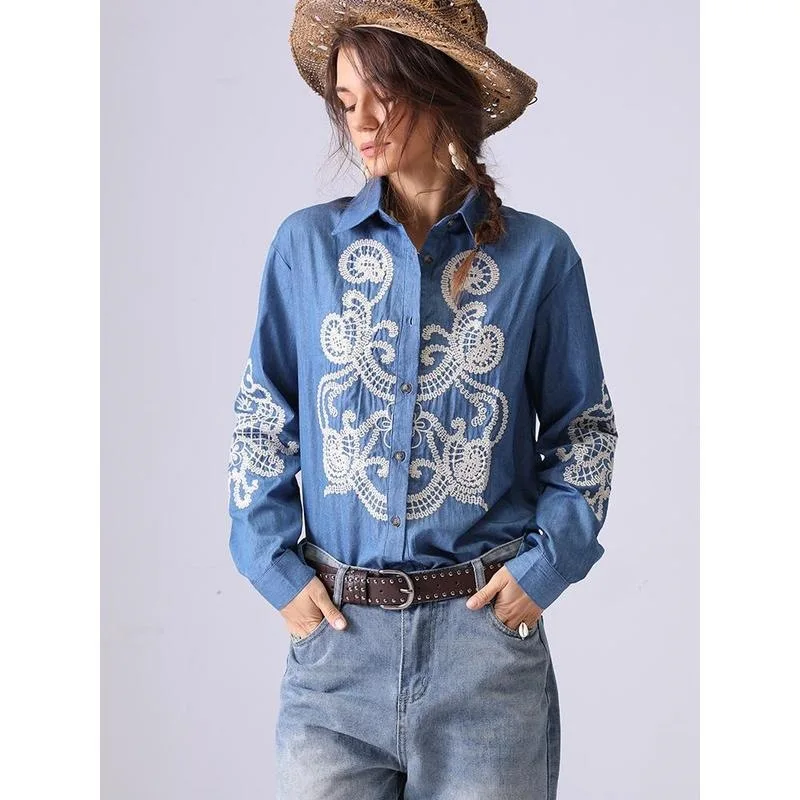 Floral Embroidered Blouse Women's Cross-Border Fashionable Shirt without Sleeves Resistant to Deformation Spring 2026
Floral Embroidered Blouse Women's Cross-Border Fashionable Shirt without Sleeves Resistant to Deformation Spring 2026