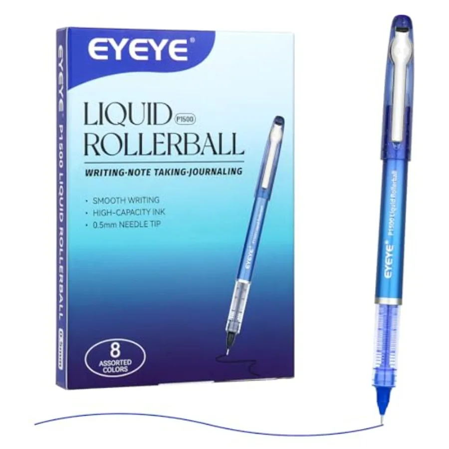0.5mm Roller Ball Pens 8 Assorted Colors, Quick Drying Liquid Ink Needle Rollerball Pens Extra Fine Point Smooth Writing Pen fo
0.5mm Roller Ball Pens 8 Assorted Colors, Quick Drying Liquid Ink Needle Rollerball Pens Extra Fine Point Smooth Writing Pen fo
