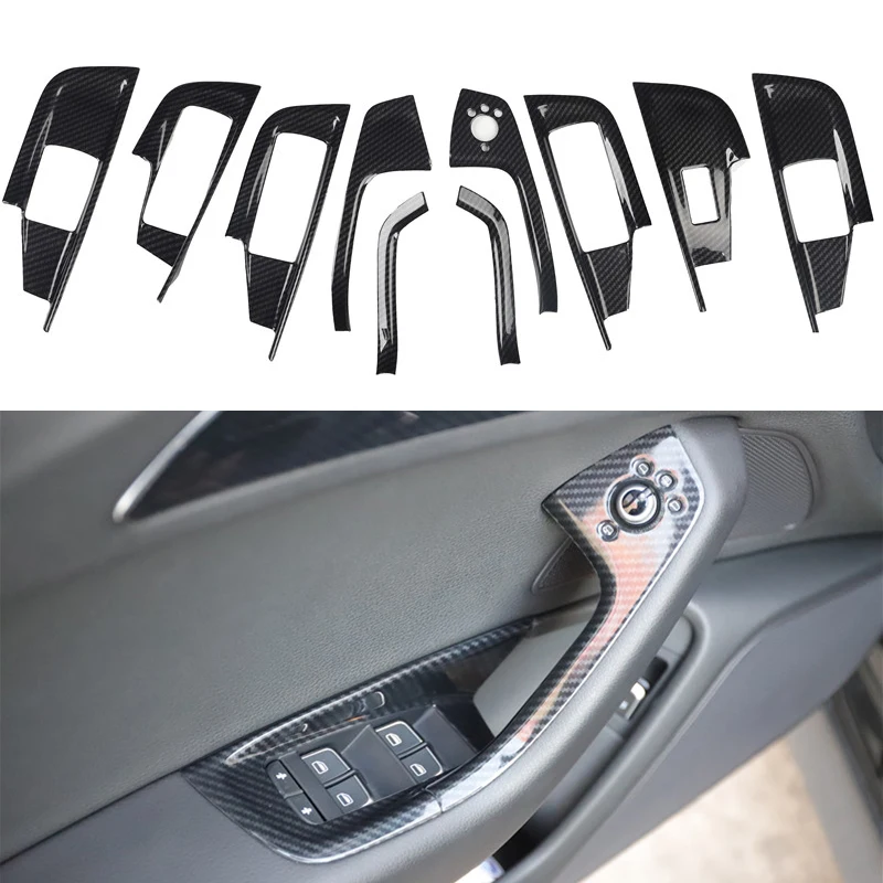 Для Audi A6L A6 C7 2012 2013 2014 2015 2016 2017 2018 ABS стиль из углеродного волокна аксессуары для украшения интерьера молдинги наклейки
Для Audi A6L A6 C7 2012 2013 2014 2015 2016 2017 2018 ABS стиль из углеродного волокна аксессуары для украшения интерьера молдинги наклейки