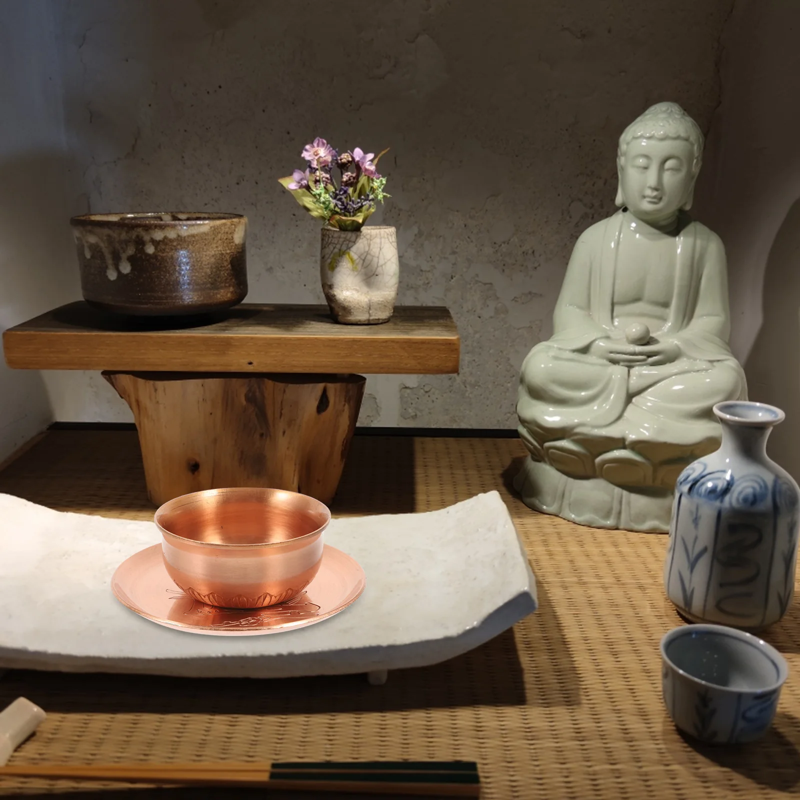 Purple Copper Offering Buddha Worship Home Decor Tea Water Cup Vintage Chalice Food Bowl Temple Sacrifice Plate Rice
Purple Copper Offering Buddha Worship Home Decor Tea Water Cup Vintage Chalice Food Bowl Temple Sacrifice Plate Rice