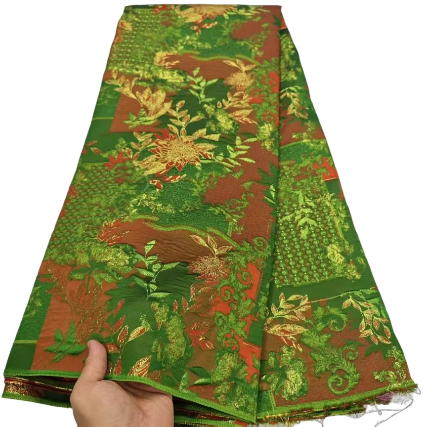 Popular African Lace Fabric 2025 High Quality Green Jacquard Brocade Fabrics Nigerian Tulle Lace Fabrics For Wedding Party Dress
Popular African Lace Fabric 2025 High Quality Green Jacquard Brocade Fabrics Nigerian Tulle Lace Fabrics For Wedding Party Dress