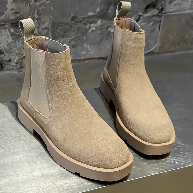 New Autumn Winter Men's High Top Boots Frosted Retro Casual High-end Anti Slip Breathable Fashionable Chelsea Boots
New Autumn Winter Men's High Top Boots Frosted Retro Casual High-end Anti Slip Breathable Fashionable Chelsea Boots
