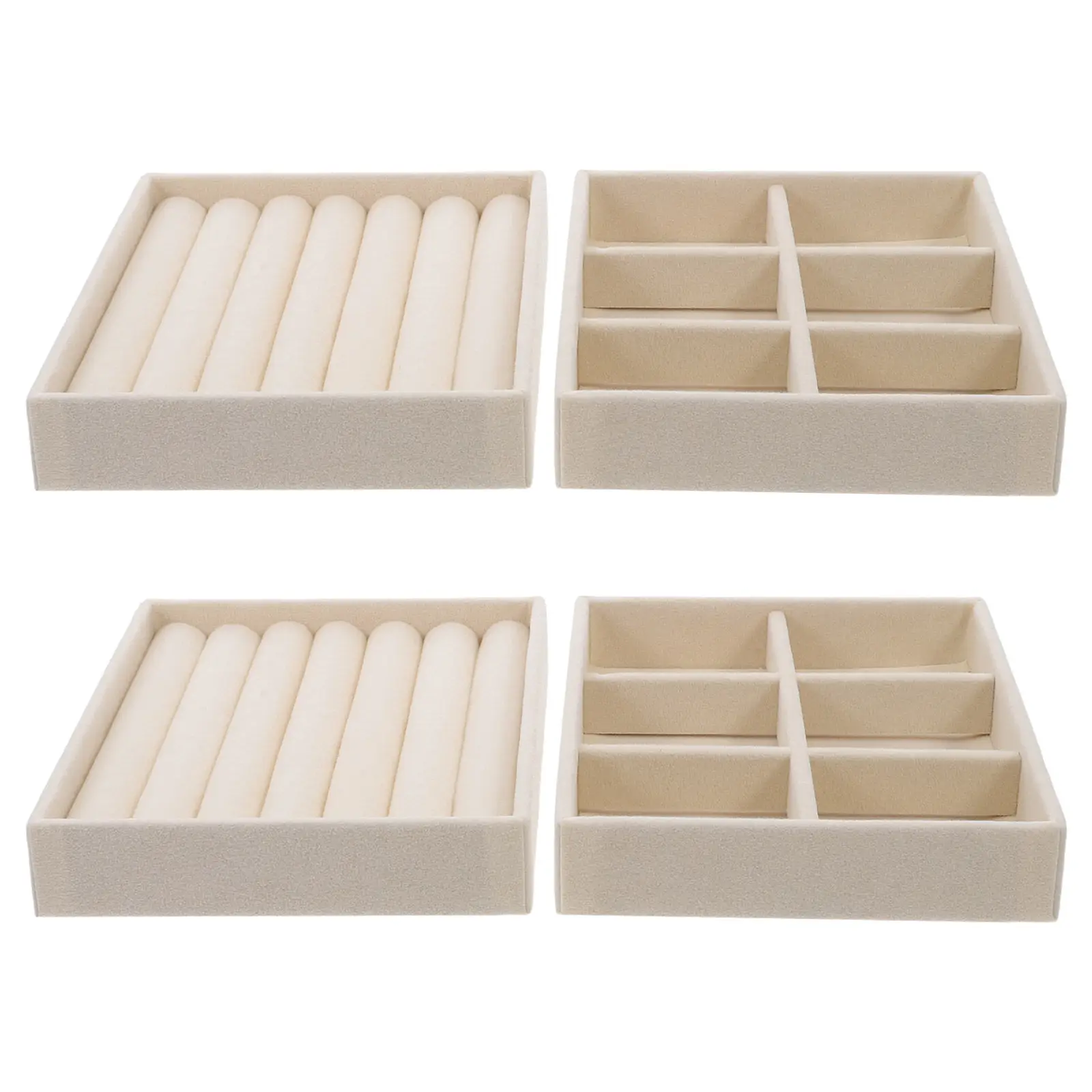 4Pcs Divided Jewelry Organizer Tray Stackable Small Ring Holder for Display Storage Protection Decorative Accent in Bedroom
4Pcs Divided Jewelry Organizer Tray Stackable Small Ring Holder for Display Storage Protection Decorative Accent in Bedroom
