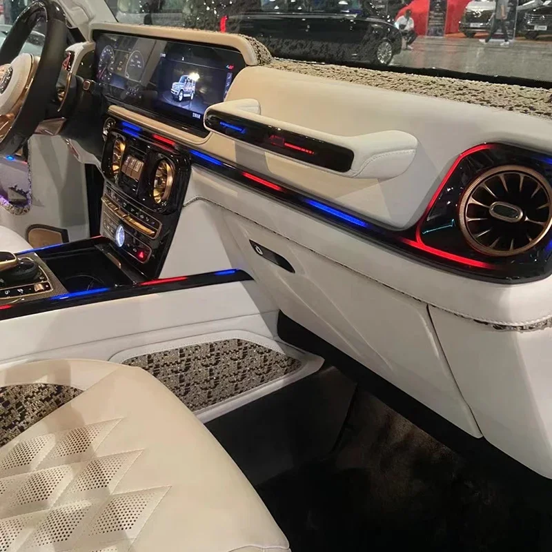 Поп-активный окружающий свет, подходящий для Mercedes Benz G-Class W464 G500 G63 2019-2023, автомобильная атмосферная лампа, обновленная внутренняя светодиодная лампа
Поп-активный окружающий свет, подходящий для Mercedes Benz G-Class W464 G500 G63 2019-2023, автомобильная атмосферная лампа, обновленная внутренняя светодиодная лампа