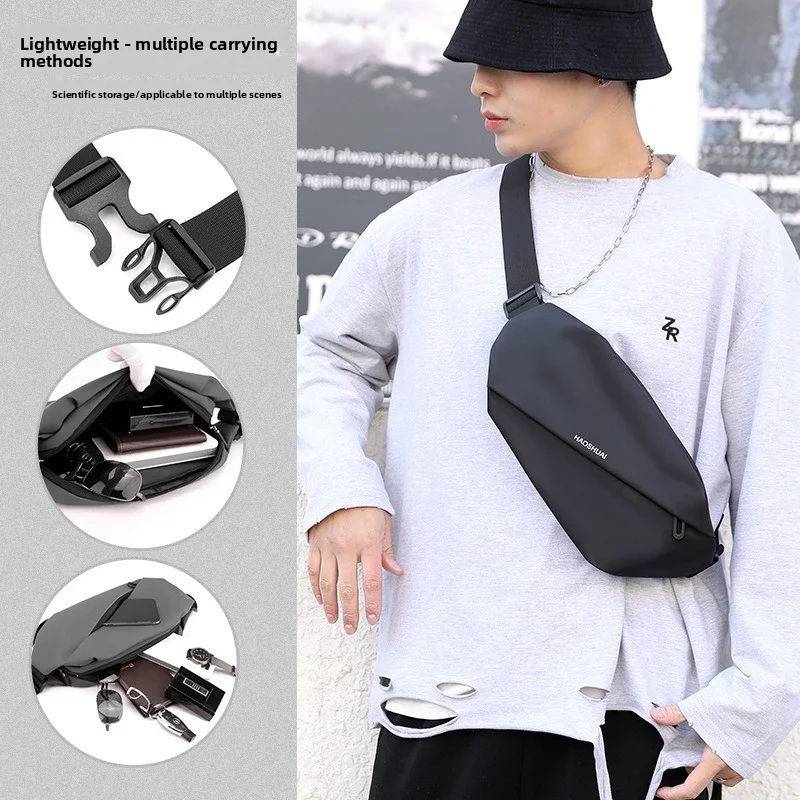 Men's waist bag, outdoor running phone bag, multi-functional large capacity chest bag, casual single shoulder crossbody bag
Men's waist bag, outdoor running phone bag, multi-functional large capacity chest bag, casual single shoulder crossbody bag