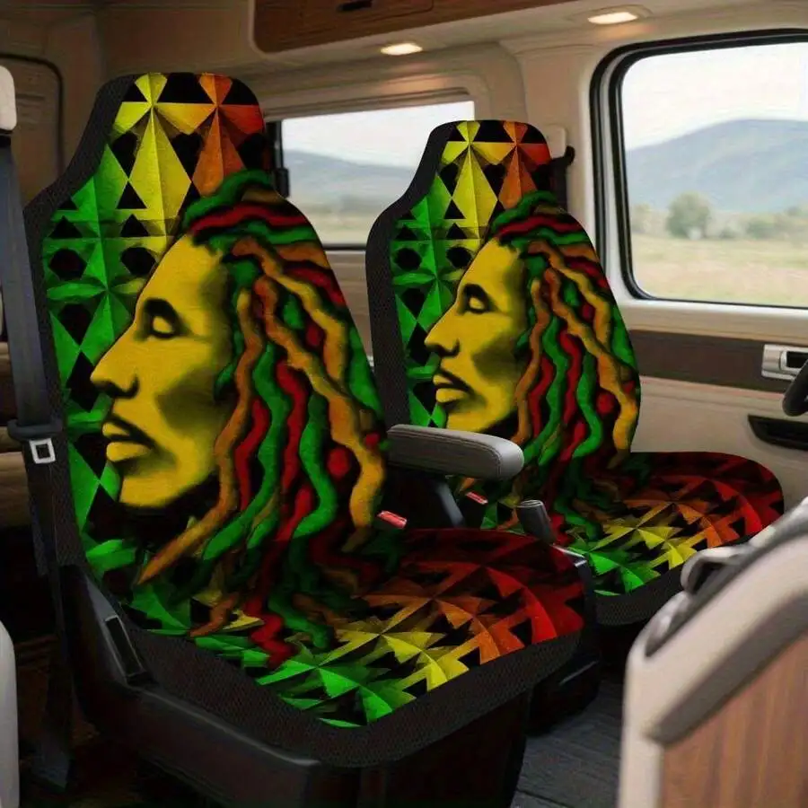 Reggae Art Geometric Print Car Seat Covers For Front Seats SUV Sedan Durable Easy Install
Reggae Art Geometric Print Car Seat Covers For Front Seats SUV Sedan Durable Easy Install